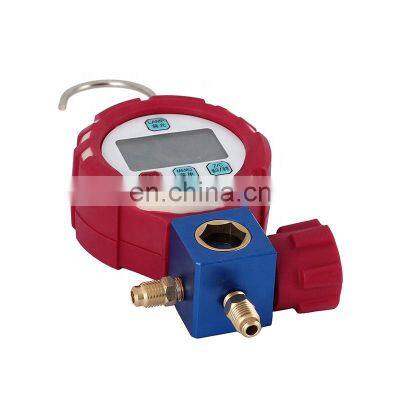 CT-SGD-B Einzelner digitaler Manometer-Satz für Kältemittel in HVAC-Kälteanlagen und Klimaanlagen mit Sichtglas und digitalem Druckmesser photo-3
