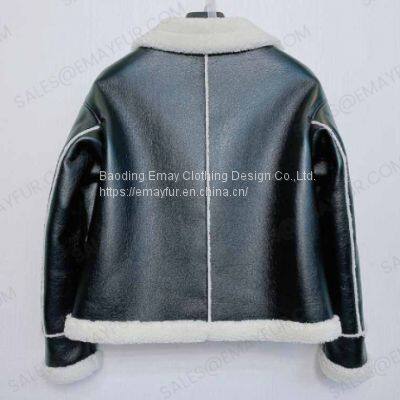 ODM Shearling Leather Jacket photo-2