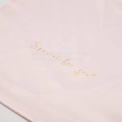 Custom Luxury Drawstring Camera Lens Headset Pouch Satin Gift Bag photo-3