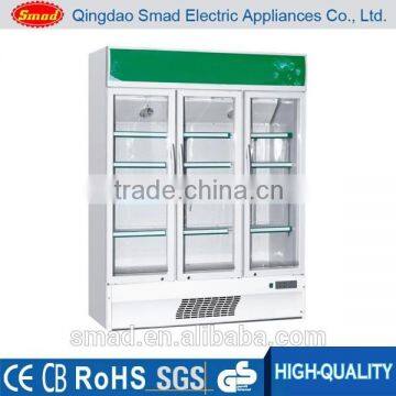 Commercial beverage display cooler/drinks display fridge/supermarket display refrigerator