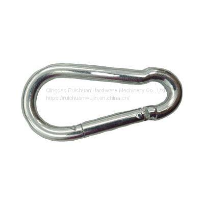 Galvanized Iron Track Shape U-shaped Quick Link Ring Outdoor Cross Border Buckle Spring Hook Safety Buckle Chain Link Buckle photo-2