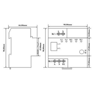 Automatic Reclosing Power Protector, Self Resetting Overvoltage and Undervoltage Overload Switch, Lightning Protection Photovoltaic 10A photo-4