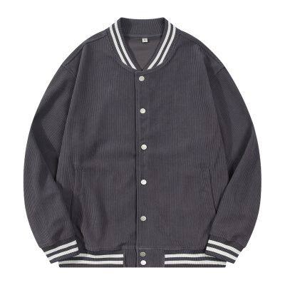 Corduroy Fashion Color Casual Sports Windproof Men's Long Sleeves Loose Jacket photo-6