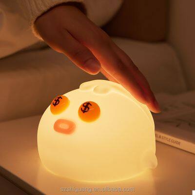 EGOGO silicone Fish lamp Touch Control night lights lamp cute cartoon portable baby kids night light lamp