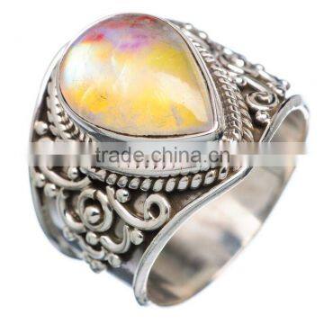 ETHOPIAN OPAL RING 925 SOLID STERLING,SILVER EXPORTER,STERLING SILVER JEWELRY,SILVER RING,WHOLESALE SILVER JEWELRY