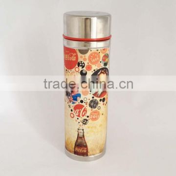 New style Inner plastic outside stainless steel classical water bottle