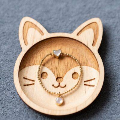 Crafts cute animal shape jewelry plate