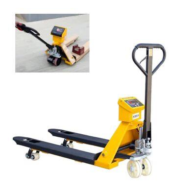 Electric Loading Hand Forklift Truck Pallet Truck Manual Pallet Jack With Weigh Scale