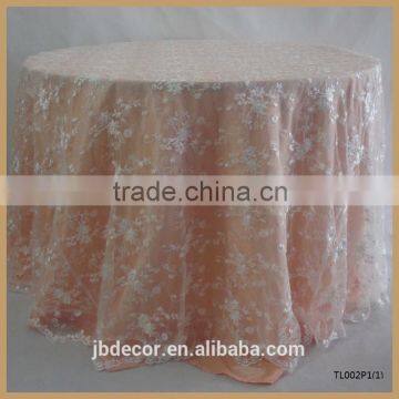 TL002C Factory Custom-made Round Lace Tablecloth Quality Choice photo-5