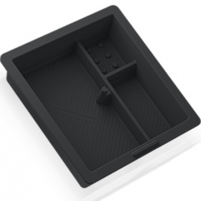Automotive Interior Storage Solution: Full Cover Console Box Compatible with 2024-2025 Tesla Model 3/Y - Durable Silicone Design