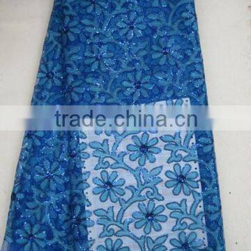 hot selling african french lace/net lace with sequnce J397-4