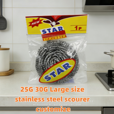 Esfrega-dourado de aço inoxidável resistente à corrosão e durável para uso em cozinhas domésticas e restaurantes