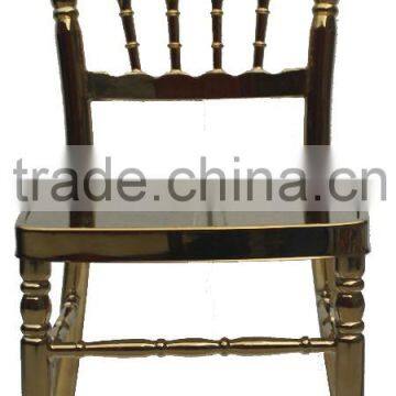 hot sale popular steel gold napoleon chairs for dining