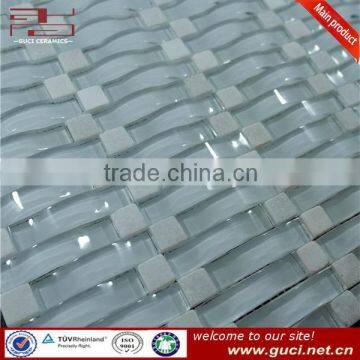 thickness 8mm glass mosaic tile