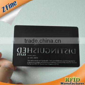 2013 New style stainless metal cards mirror finish luxury metal card /metal busniess card