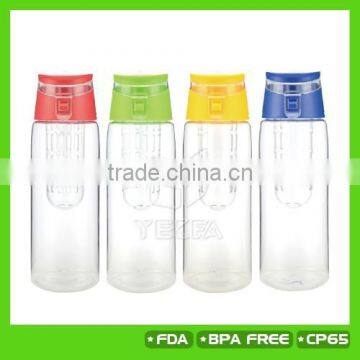 Hot selling!750ml fruit infuser plastic water bottles