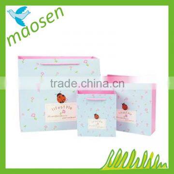 Fancy luxury paper shopping bag cheap printing cosmetic packaging bag
