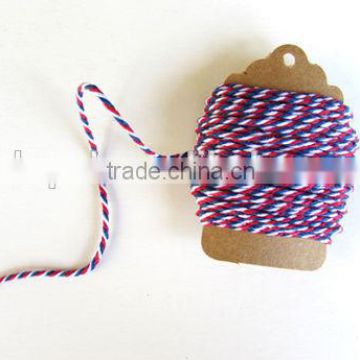 Baker's Twine - Red, Blue & White Cotton Baker's Twine 10 Meters 12 ply Airmail