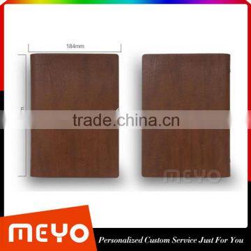 PU Leather Cover Loose Leaf Blank Notebook Diary Gift