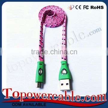 Fashion Cheap Micro Usb Data Transferring Charging Data Cable For V8