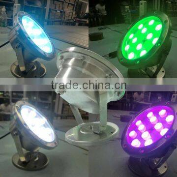 36W Outdoor Stainless Steel LED RGB Underwater Lamp for Swimming Pool