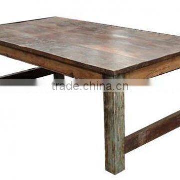 WOODEN DINING TABLE , RECLAIMED WOOD DINING TABLE NATURAL