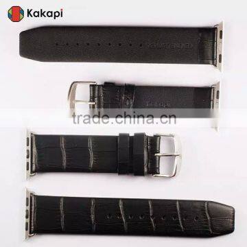 Kakapi Single Buckle Genuine Leather Watch Band Wrist Strap With Watchband Converter For 42MM Apple Watch MT-3910 photo-5