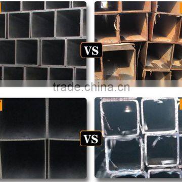 MS ERW Black Square And Rectangular Hollow Section Pipes/40x40 Steel Square Pipe
