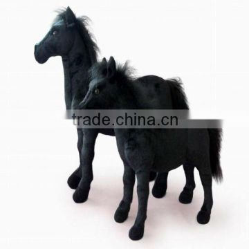 Black horse plush toy