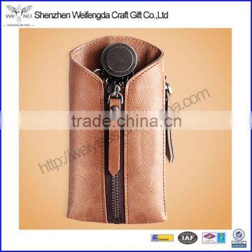 New design leather key holder wallet for wedding souvenirs