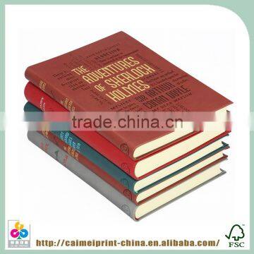 Chinese High Quality Color Book With Novel Handmade Leather Book Cover photo-3