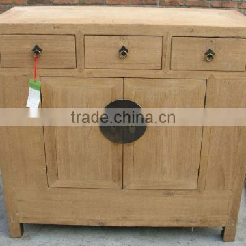 Chinese antique shanxi solid recycled elm wood natural cabinet