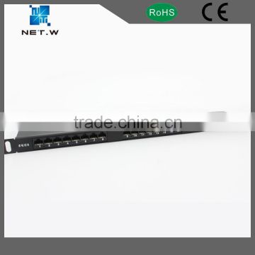 wall mounted patch panel, 0.5u height rack patch panel, rj45 cat6 networking patch panel