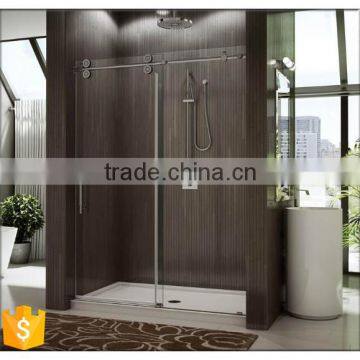 hot sale in Australia bathroom free standing glass shower enclosure sliding door