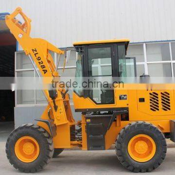 small articulated wheel loader / 2.0 ton wheel loader with pallet fork, snow blade / zl20 mini loader with CE