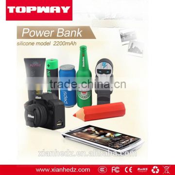 2016 New Style PVC Super Good-looking Power Bank