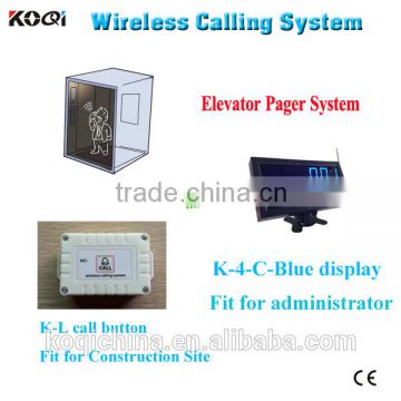 remote control elevator call buttons system for construction site for elevator emergency call bell KOQI CE passed