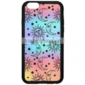 Sun & Moon Silicone Phone Case,Gummy Phone Case