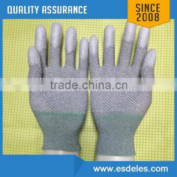 PU Gray Color Nylon Gloves photo-2
