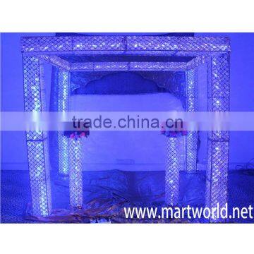 High quality lighting crystal mandap for wedding events&party