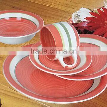 30 Pcs Hand-painted Ceramic Stoneware Dinnerware Set, 30pcs Ceramic Dinner Set for Chile photo-3