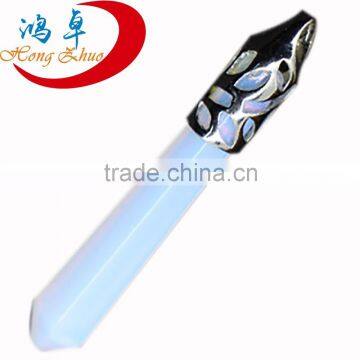 Natural opal crystal pendant/quartz crystal point pendants/crystal 7 chakra pendant