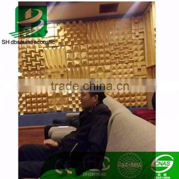 3D fireproof acoustic diffuser panel for hifi room