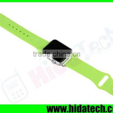 Hot Selling Silicone Watch Band Wrist Strap for Apple Watch With Clasp Adapter Connector