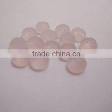 Gemstone rose quartz 6mm cabochon faceted jewelry