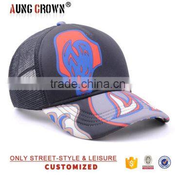 5 panel foam custom printed trucker hat