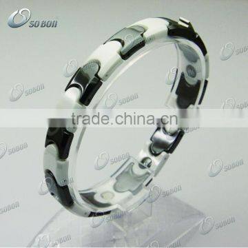 black men ceramic bracelet germanium magnetic bio ceramic bracelet