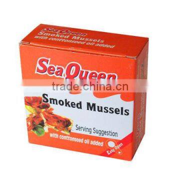 Canned Smoked Mussels in Vegetable Oil