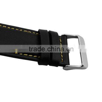 2015 New Style 22mm Black Orange Pink Leather Watch Strap Wholesale 3pcs photo-5