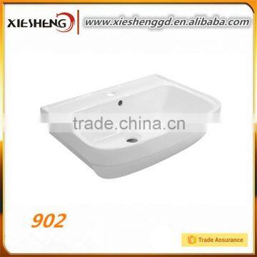 Ceramic cabinet wash basin competitive price elegant bathroom cabinet sink